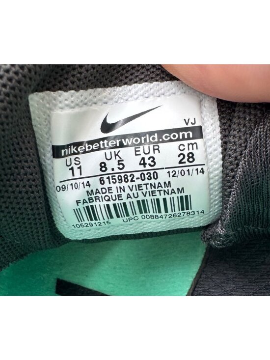 Nike Zoom Rival MD 8 Track & Field Spikes Black/Mint Mens US 11 W/ Spike Wrench